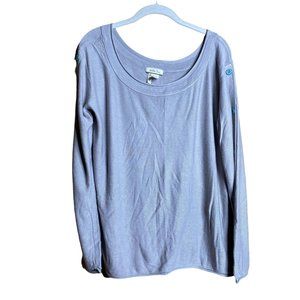 Matilda Jane gray dove sweater Brown Tan Fall Button Sleeve Casual Large￼